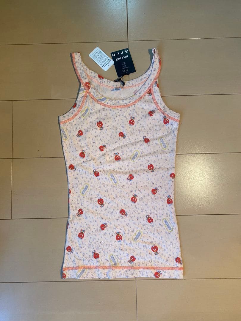 新品　初期ヒステリックグラマー '90 トマトバード　総柄　キャミソール　Y2K HYSTERIC GLAMOUR（ヒステリックグラマー）の「PUNK OMG総柄