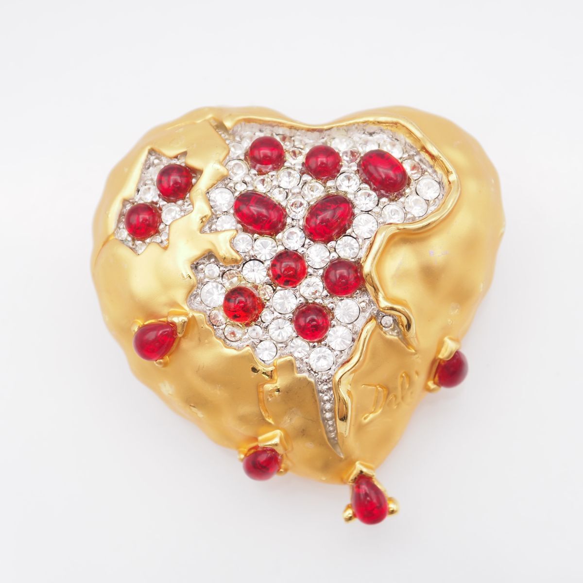 B458 DALI JOIES サルバドール ダリ ブローチ ザクロ ハート ライン