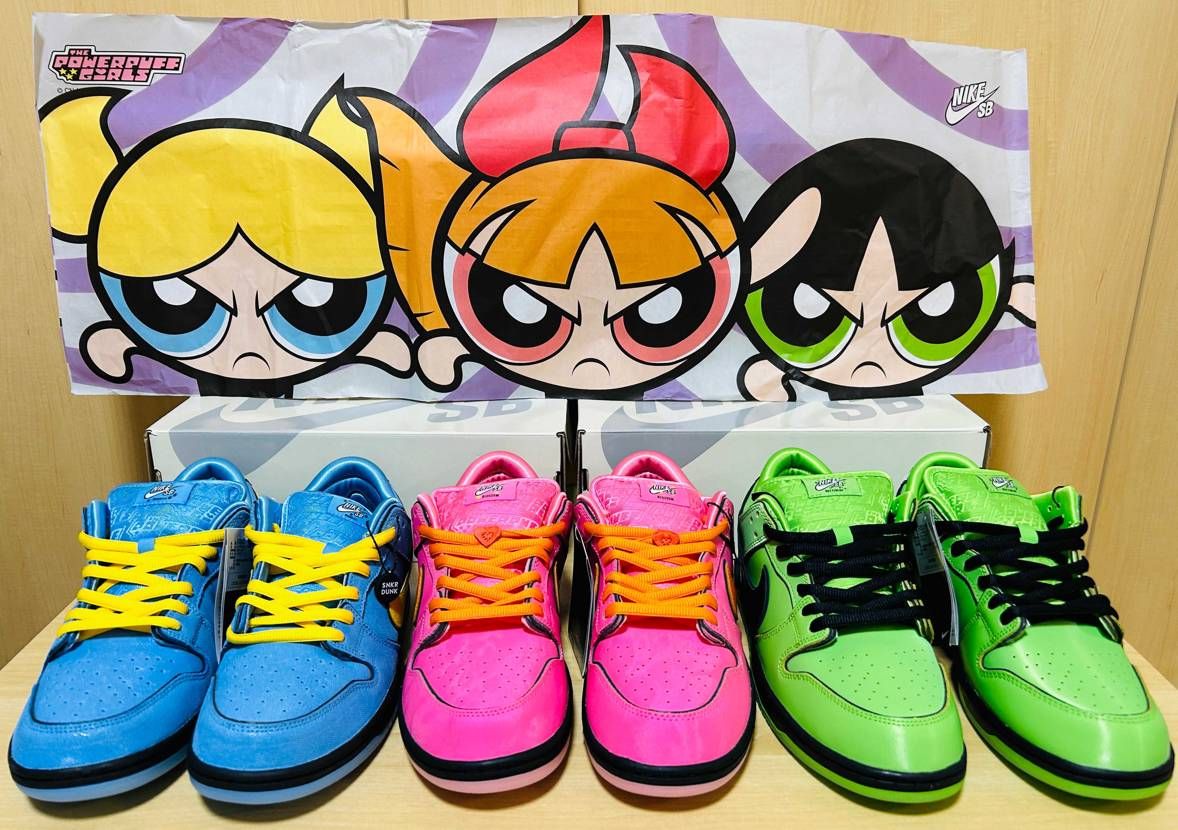 パワーパフガールズ × ナイキ SB ダンク ロー プロ QS 